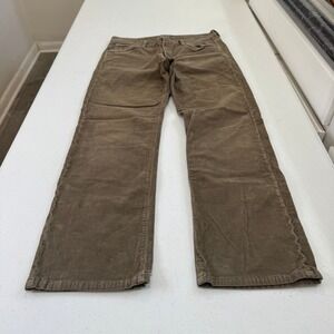 Citizens of Humanity Sid Corduroy Pants Mens 32 Straight Leg Taupe Brown Brown